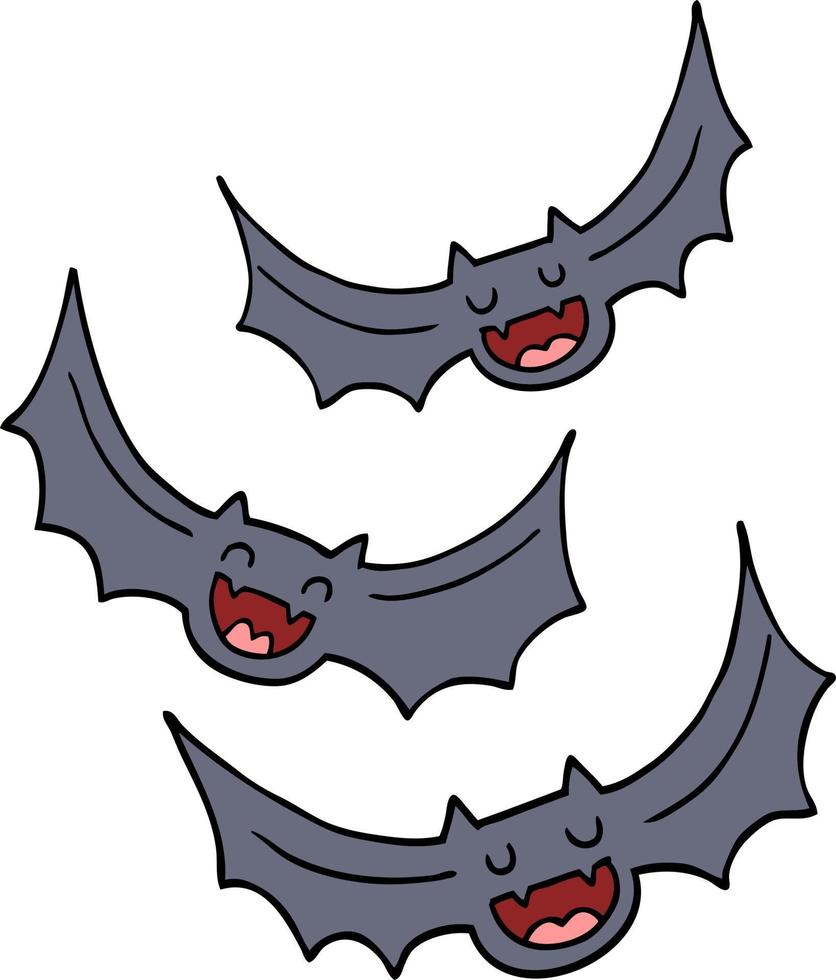 cartoon vampire bats vector