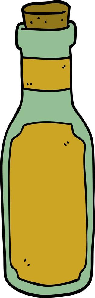 botella de poción de dibujos animados vector