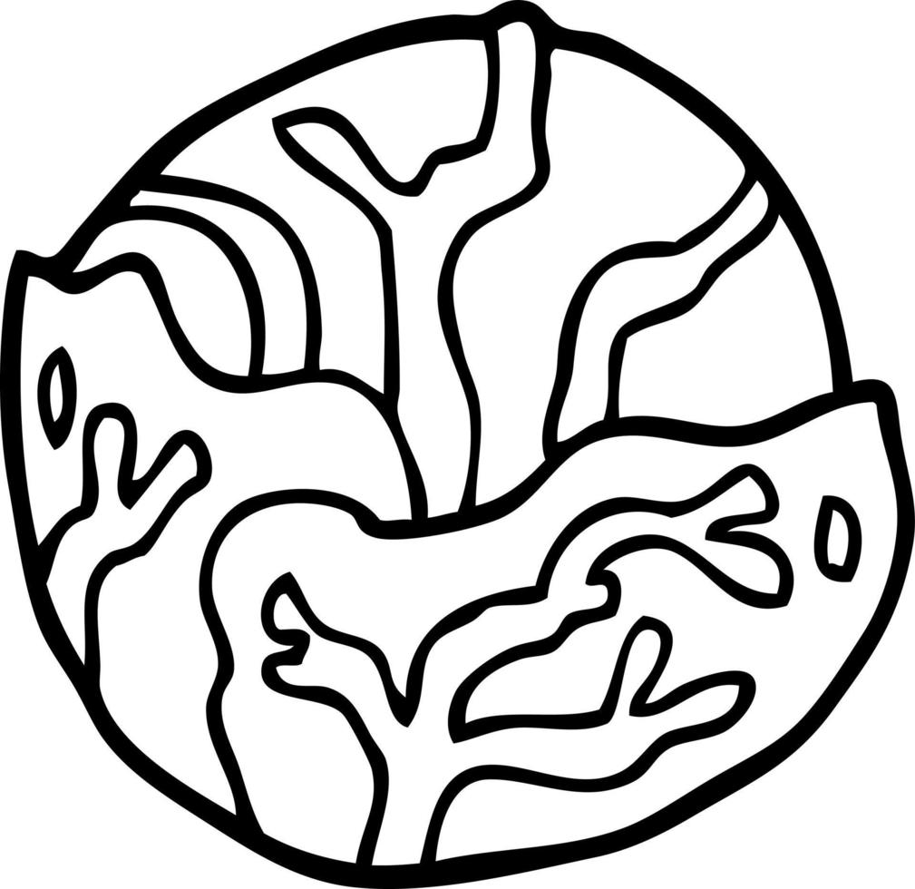 line drawing cartoon cabbage 12158194 Vector Art at Vecteezy