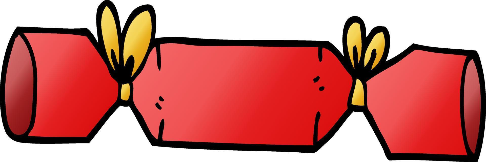 cartoon doodle cracker vector