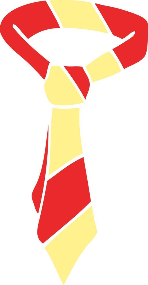 cartoon doodle office tie vector