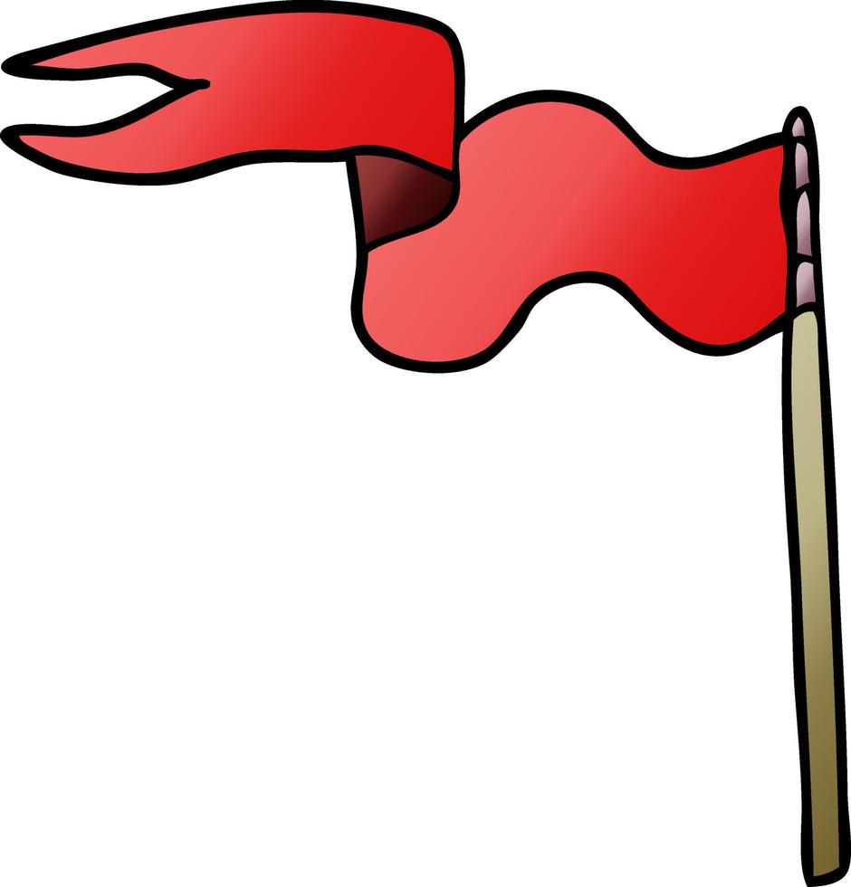 cartoon doodle flag vector