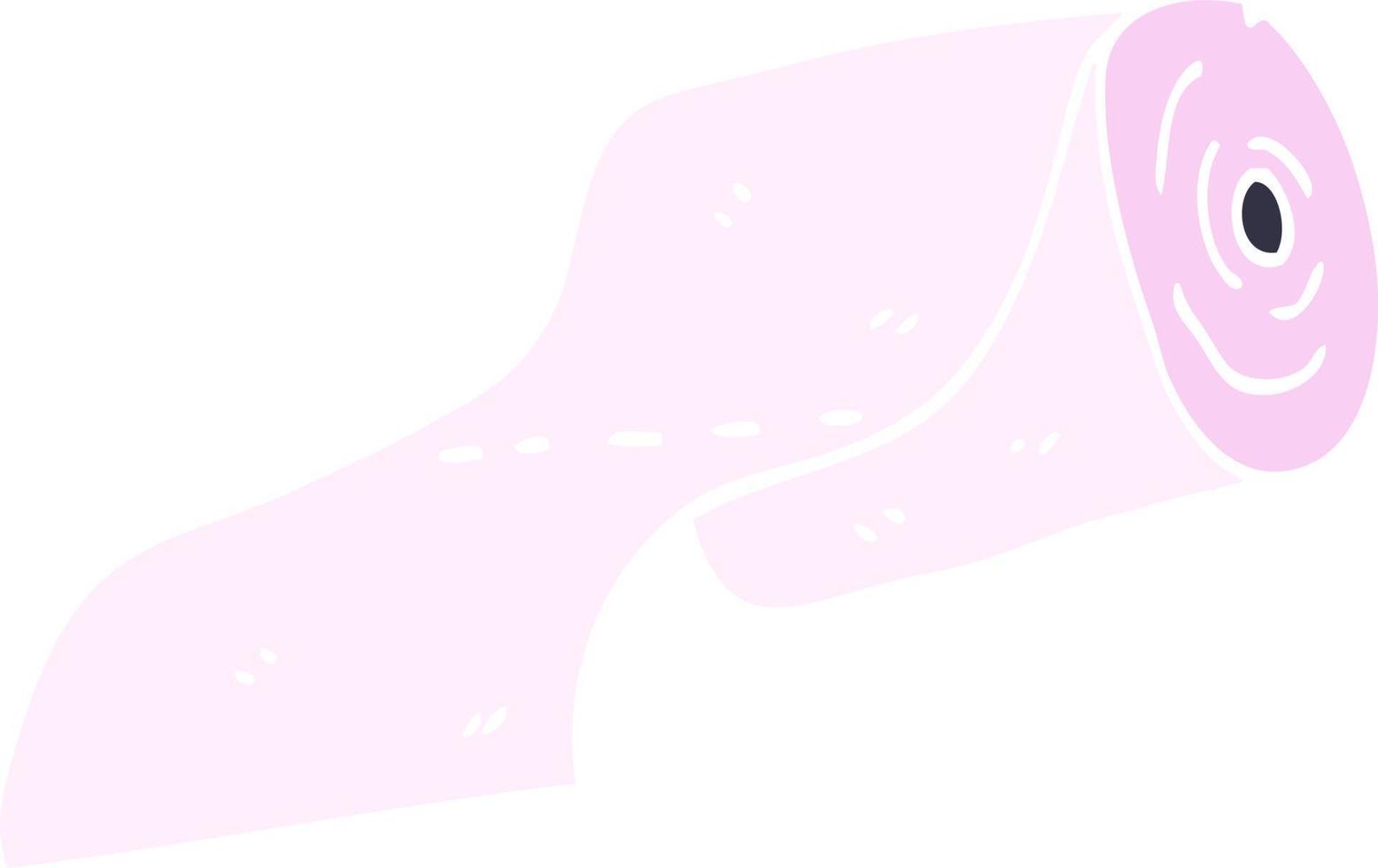 cartoon doodle toilet roll vector