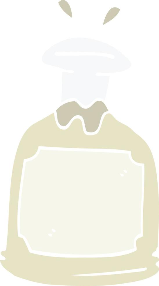 cartoon doodle glass decanter vector