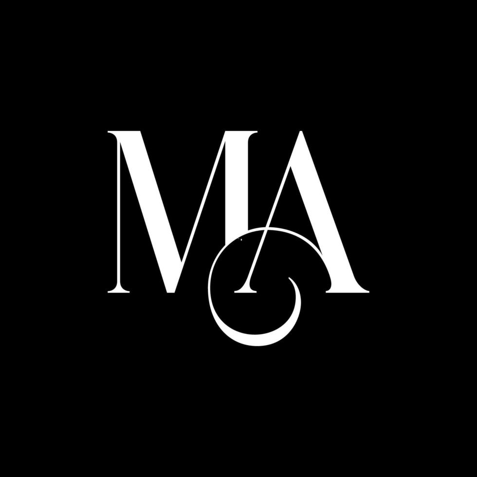 Initial Letter MA Logo Vector Free Vector Template