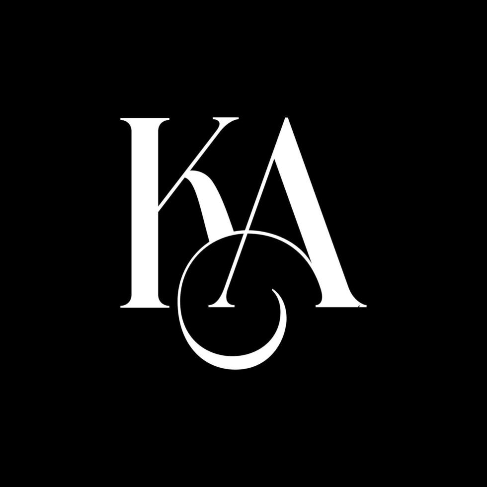 Initial Letter KA Logo Vector Free Vector Template