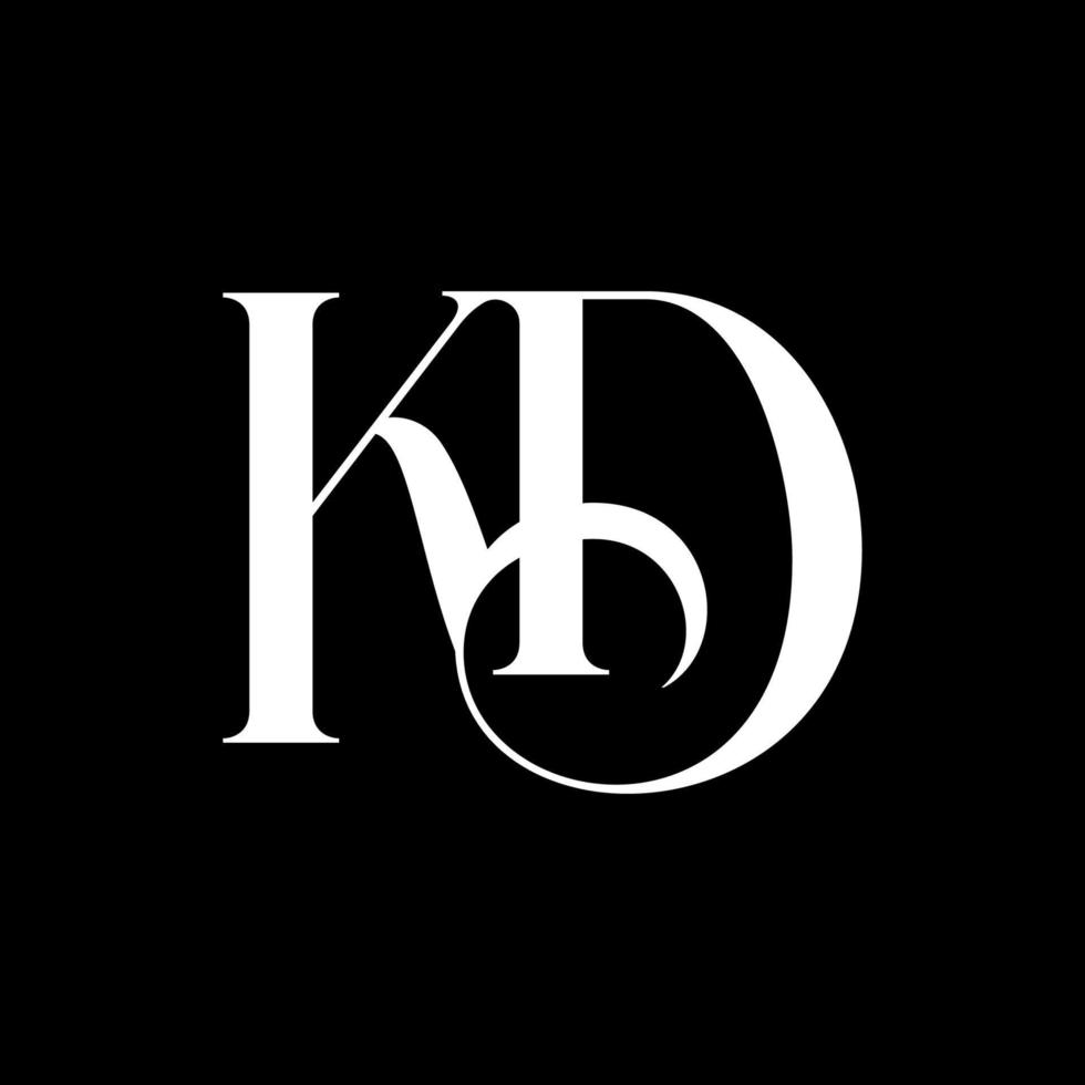 Initial Letter KD Logo Vector Free Vector Template