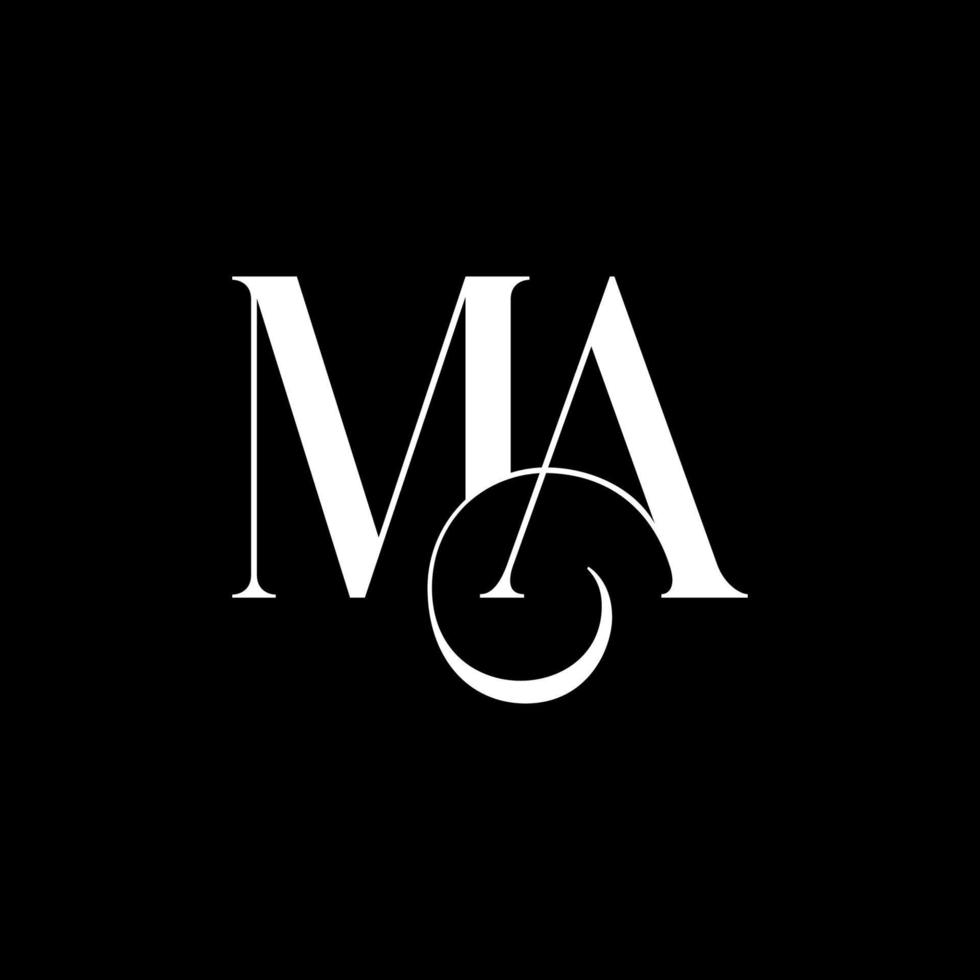 Initial Letter MA Logo Vector Free Vector Template