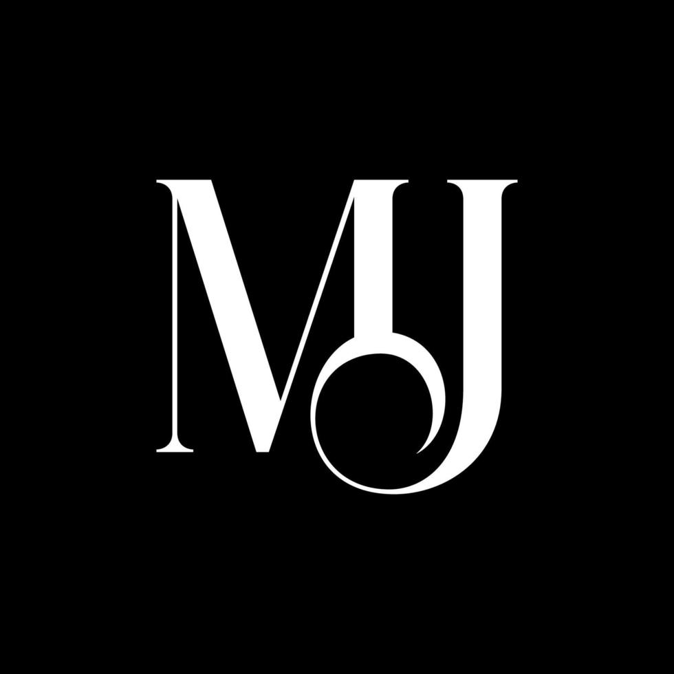 Initial Letter MJ Logo Vector Free Vector Template