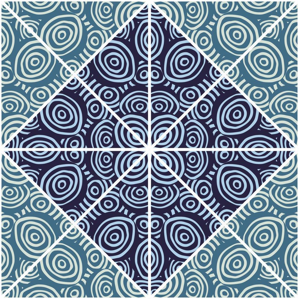 el círculo da forma a un caleidoscopio de patrones sin fisuras. adorno de mosaico abstracto decorativo. vector