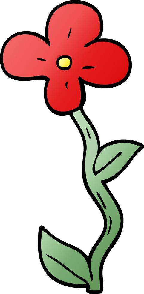 cartoon doodle flower vector