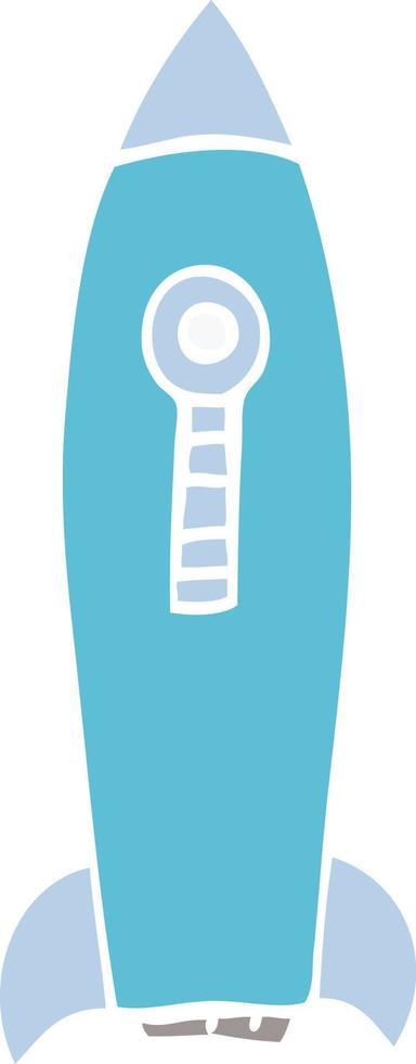 cartoon doodle space rocket vector