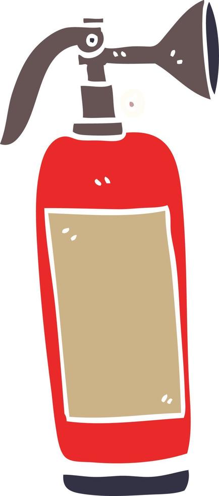 cartoon doodle fire extinguisher vector