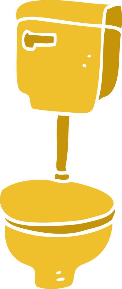 cartoon doodle golden toilet vector