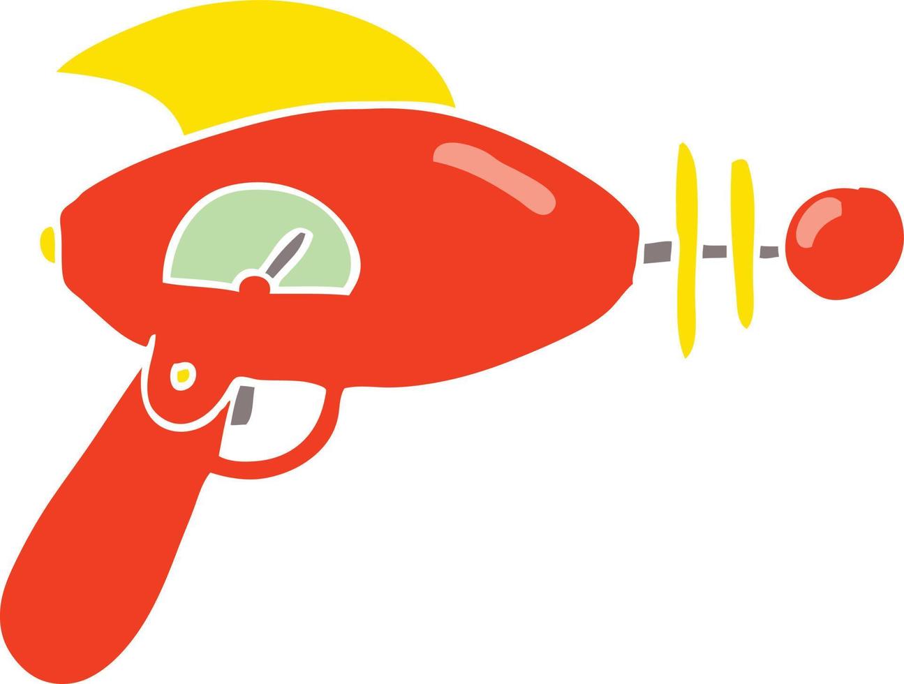 flat color style cartoon ray gun vector