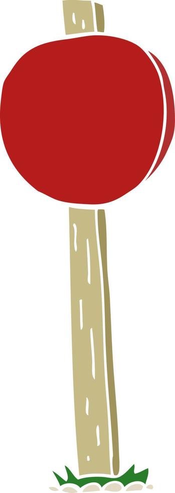 flat color style cartoon sign post vector