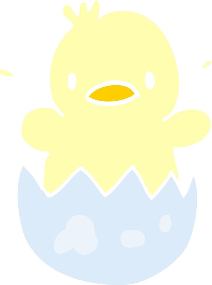 cute cartoon doodle chick vector