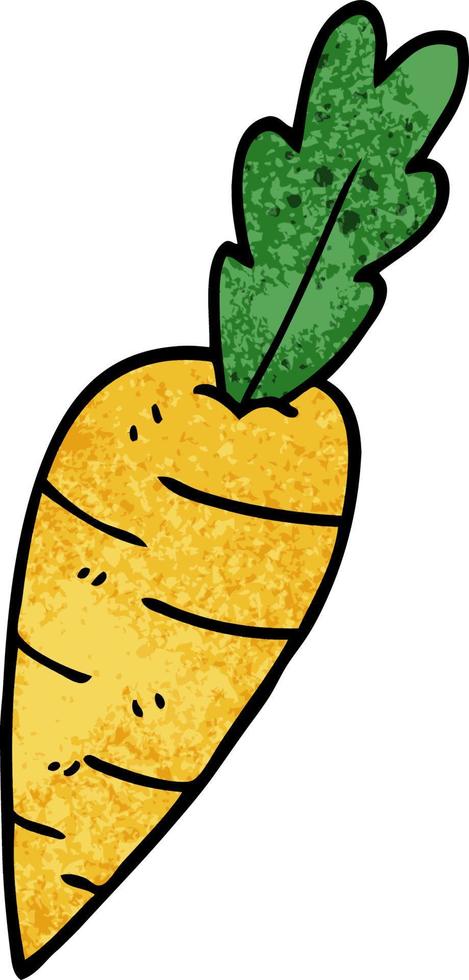 cartoon doodle organic carrot vector