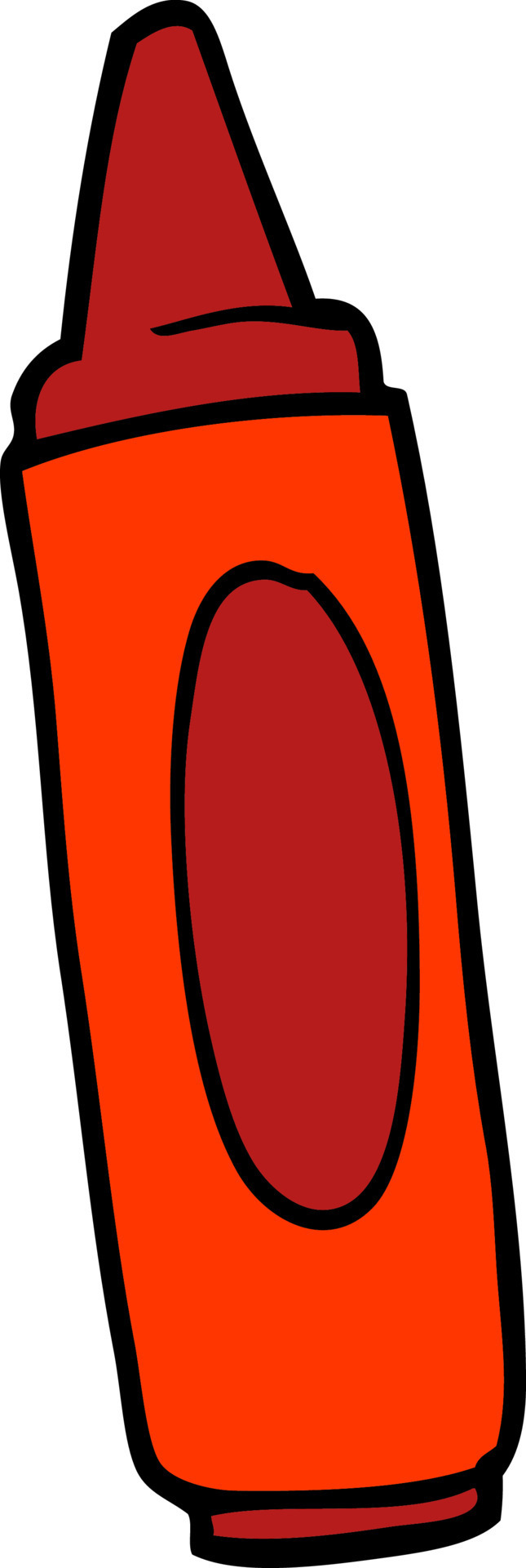 Red Crayon Clipart