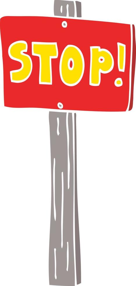 cartoon doodle road sign vector