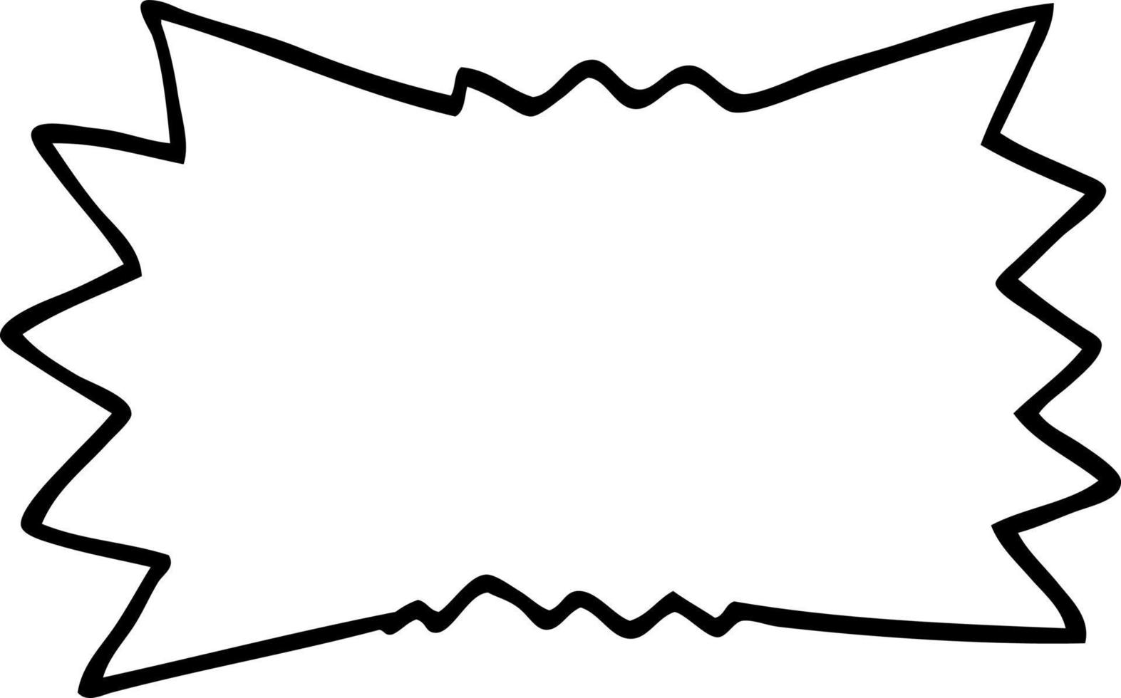 line drawing cartoon bang vector