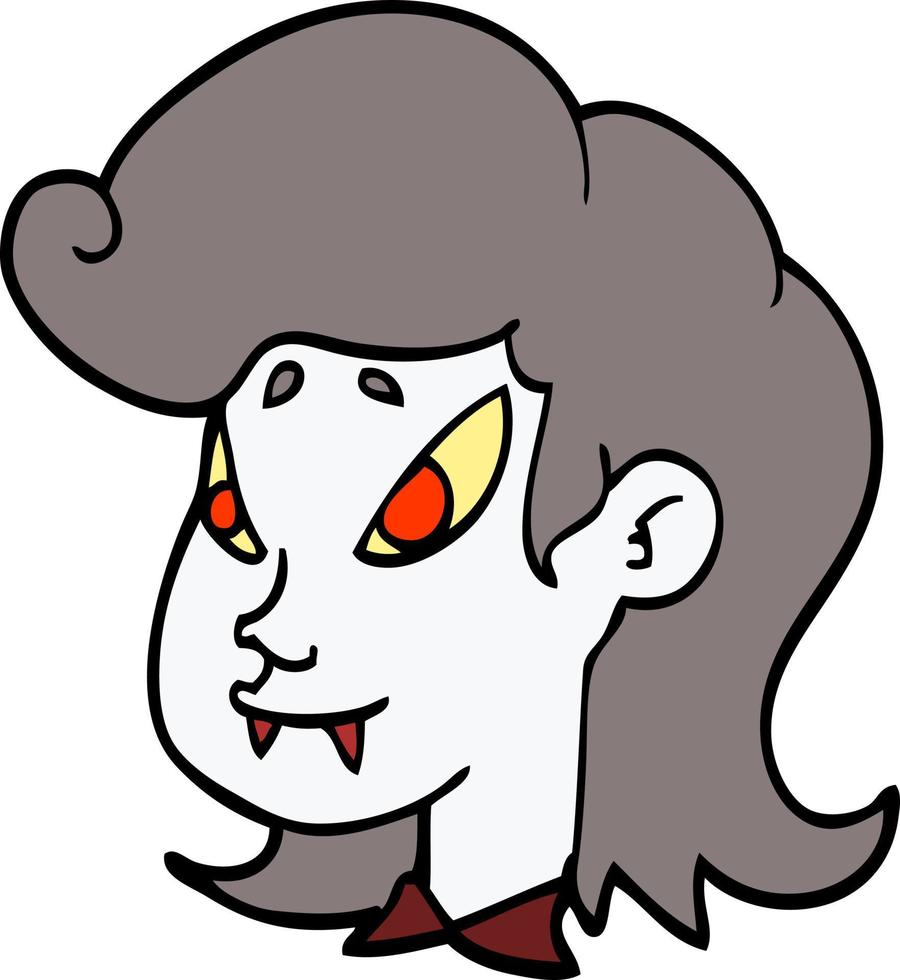 cartoon doodle vampire vector