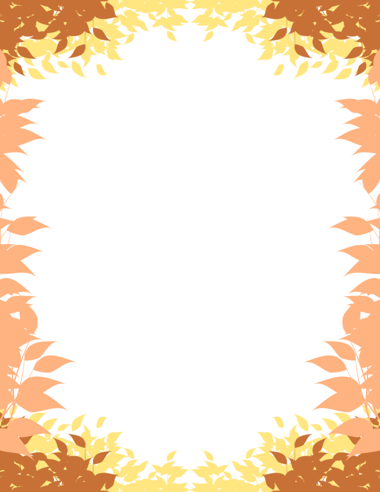 Laubseitenrand png