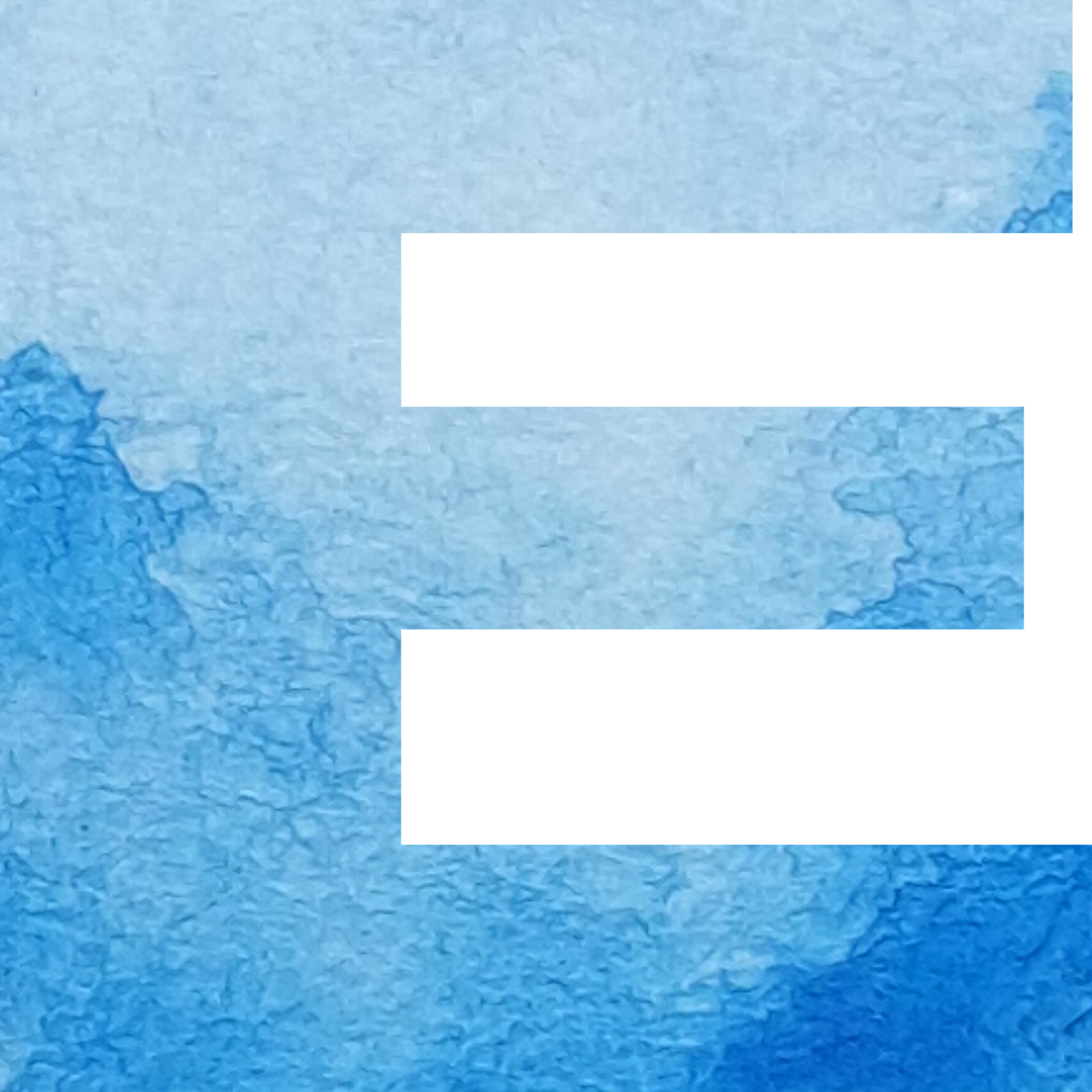 watercolor letter E 12162740 PNG