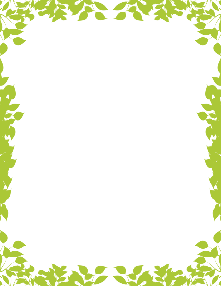 leaves frame png