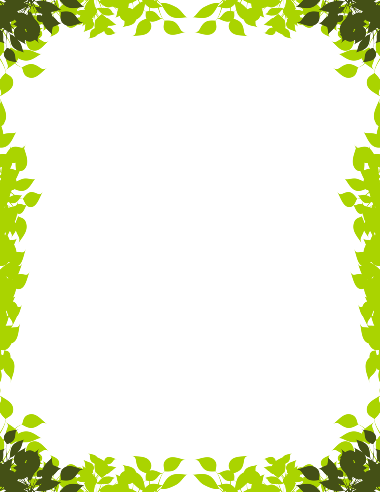 leaves frame png