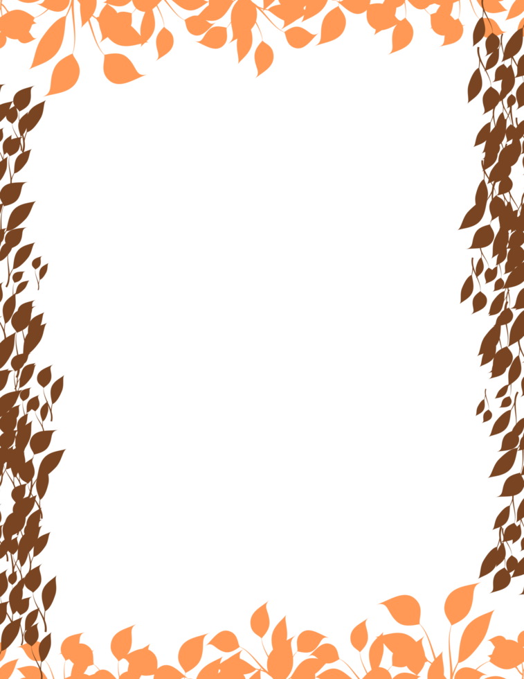 leaves frame png