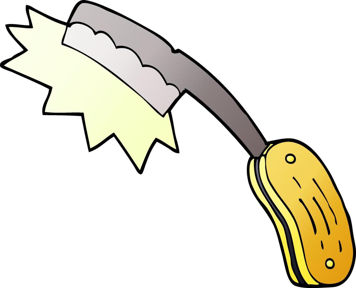 cartoon doodle sharp razor vector