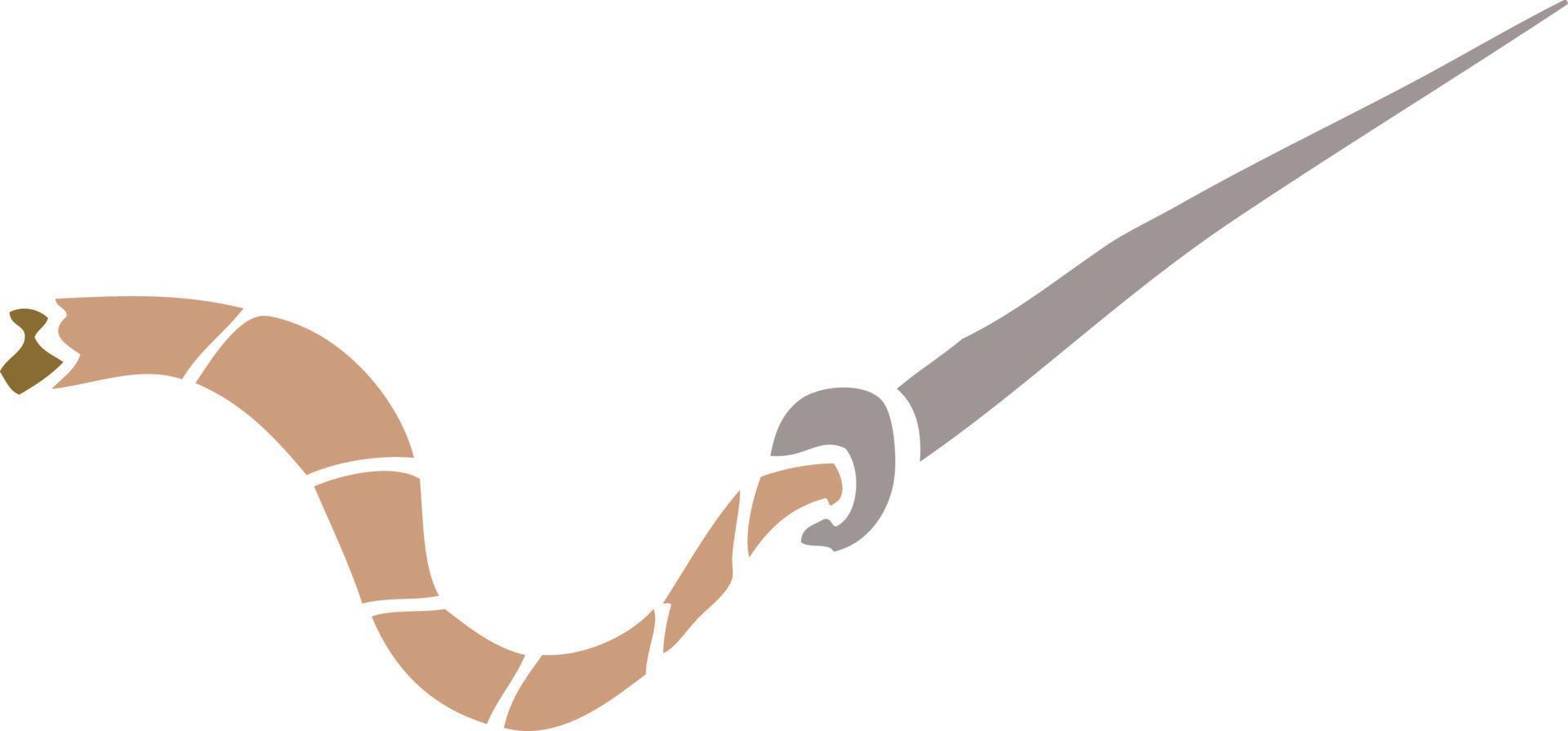 cartoon doodle needle and thread vector