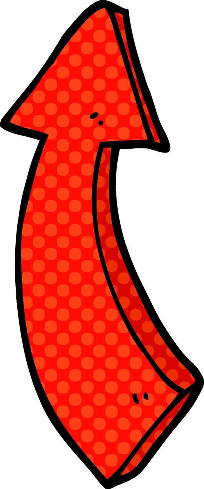 cartoon doodle pointing arrow vector