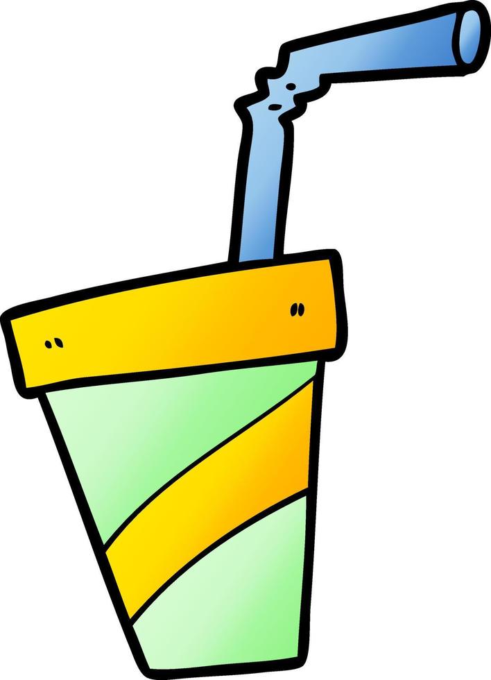 cartoon soda drink vector