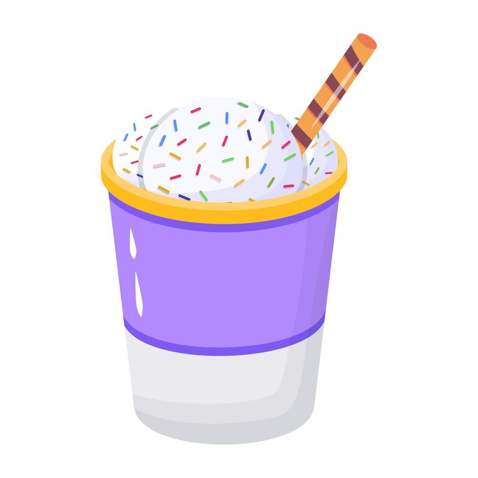 Check this colorful flat icon of ice cream vector