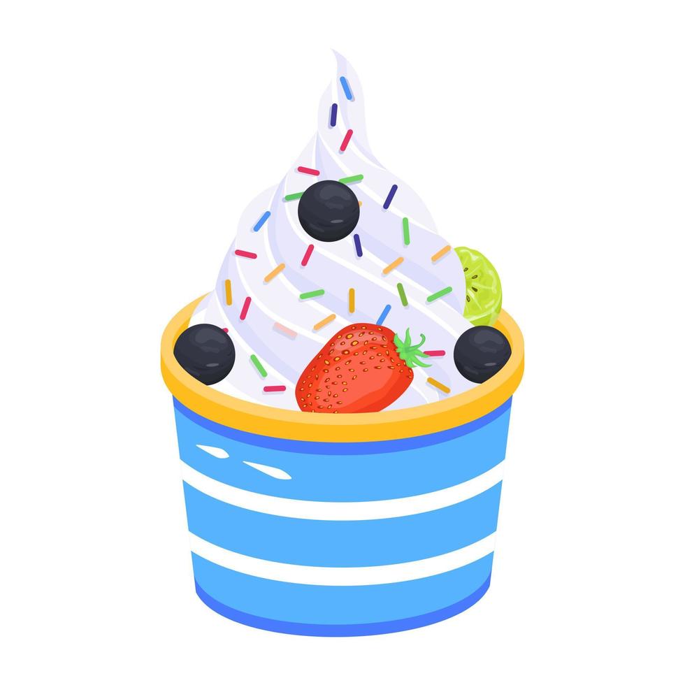 Check this colorful flat icon of ice cream vector