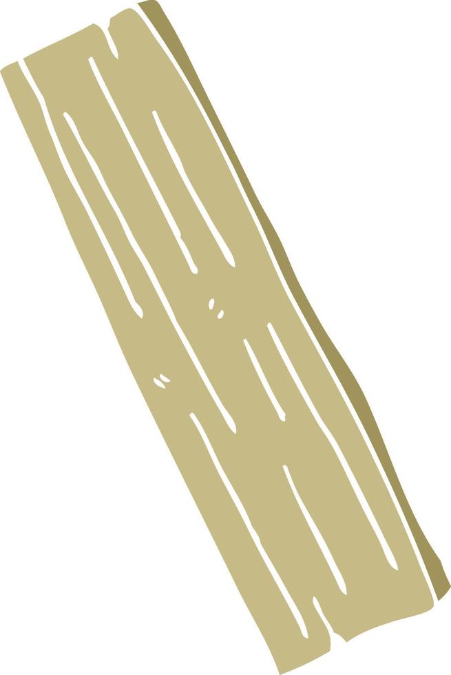cartoon doodle plank of wood vector