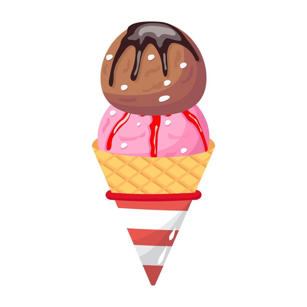 Check this colorful flat icon of ice cream vector