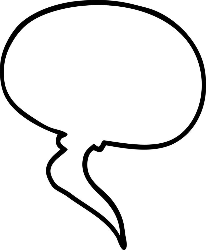 line drawing cartoon speech bubble vector