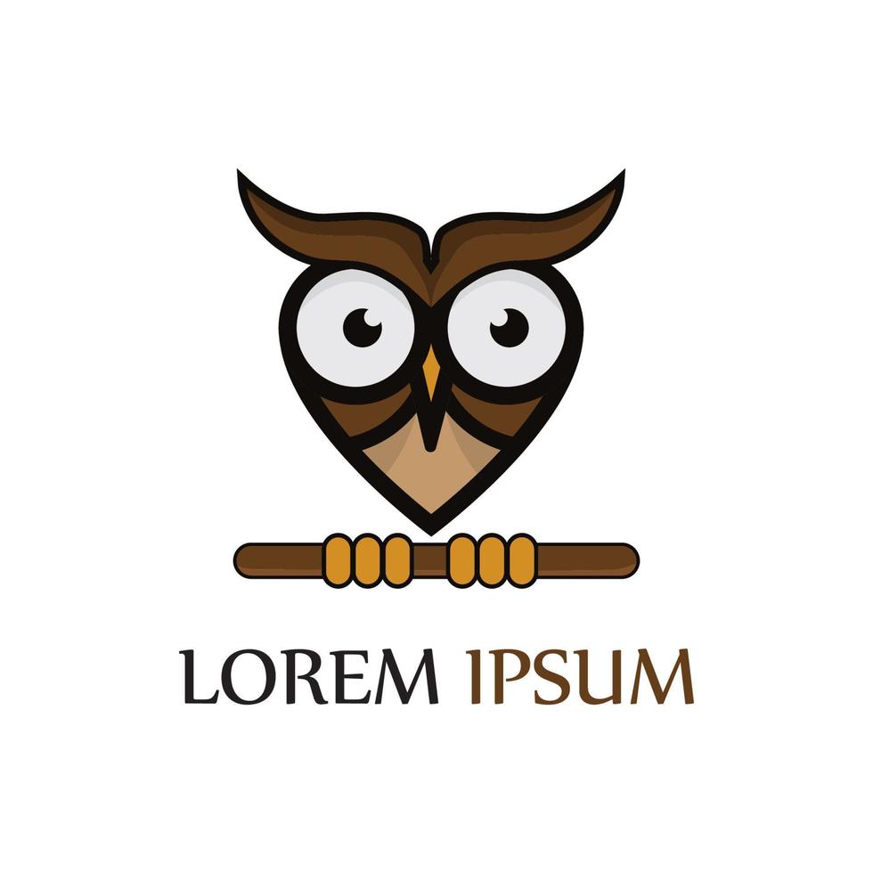 owl logo and symbol vector