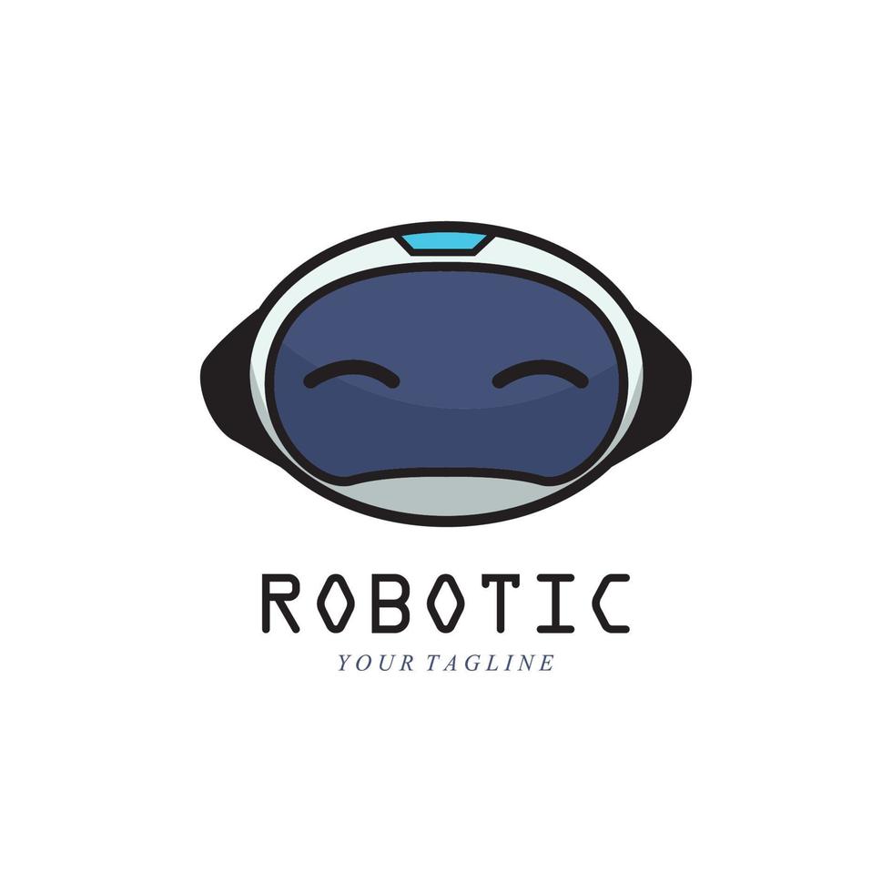 robot and logo symbol vector