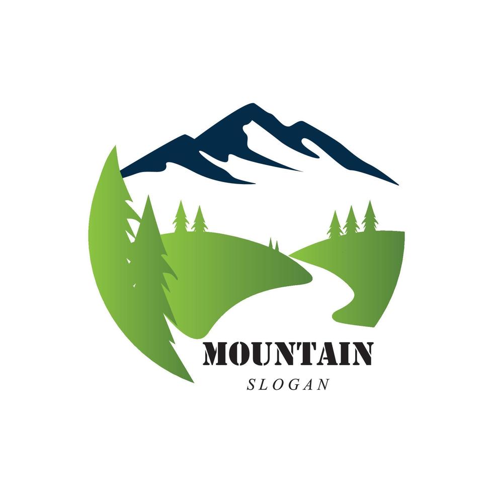 logotipo de icono de montaña vector