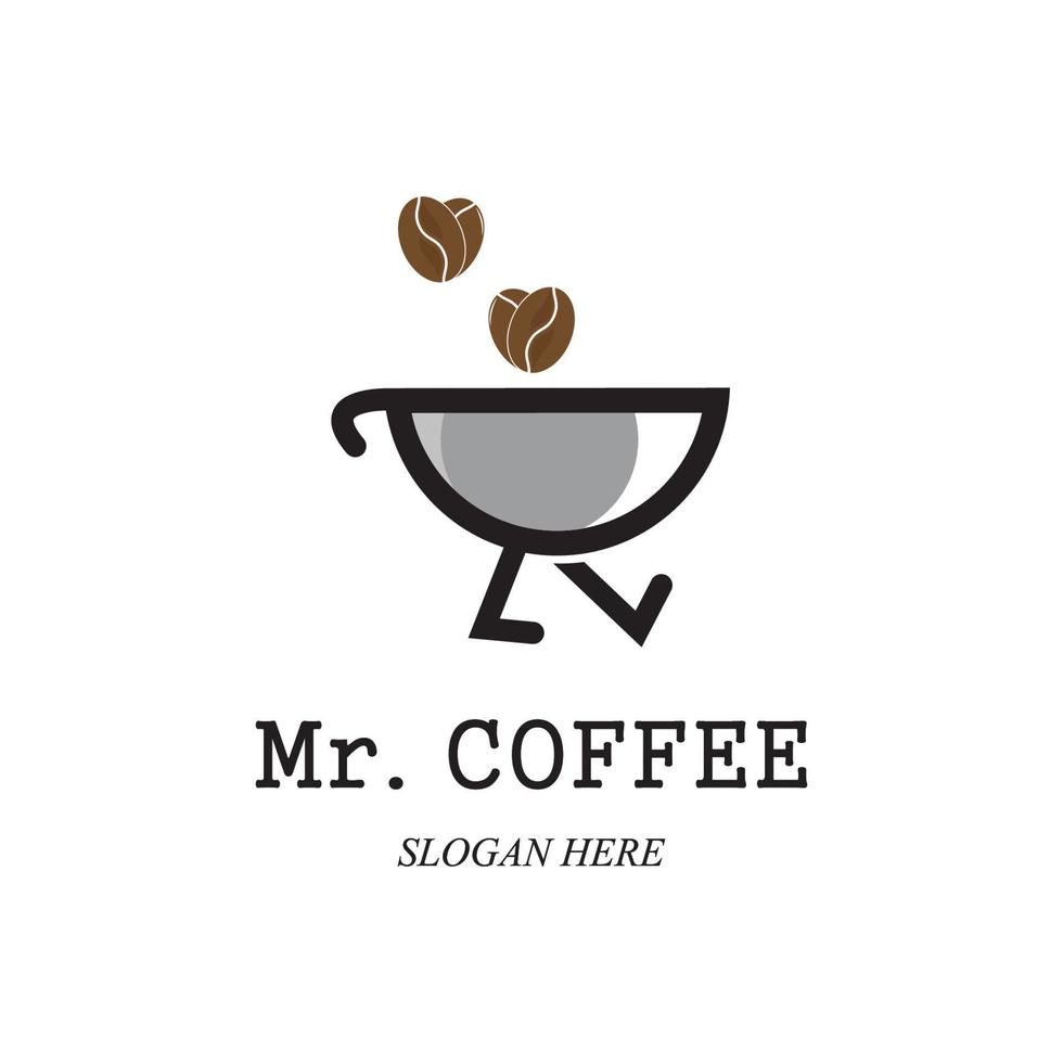 Coffee cup Logo Template vector