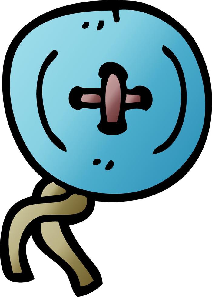 cartoon doodle button vector