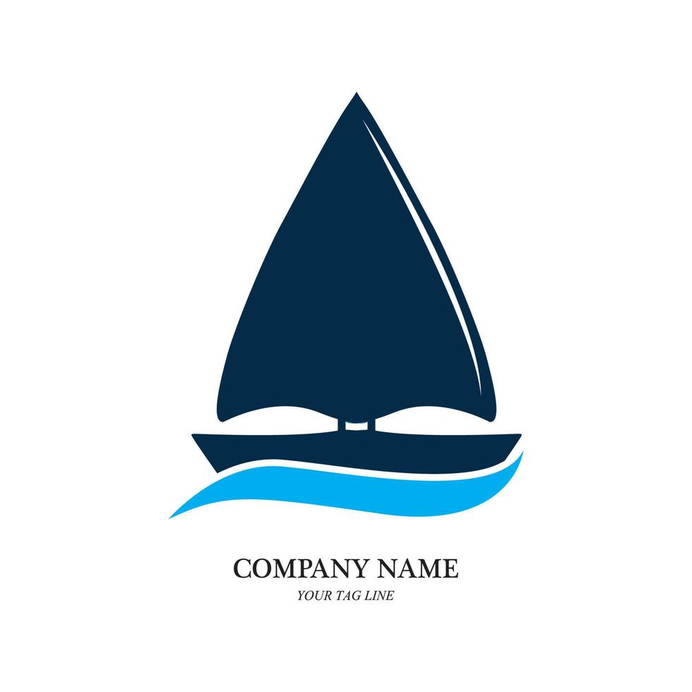 velero, logotipo, y, símbolo, vector