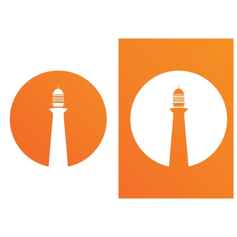 creative lighthouse logo template icon image vector