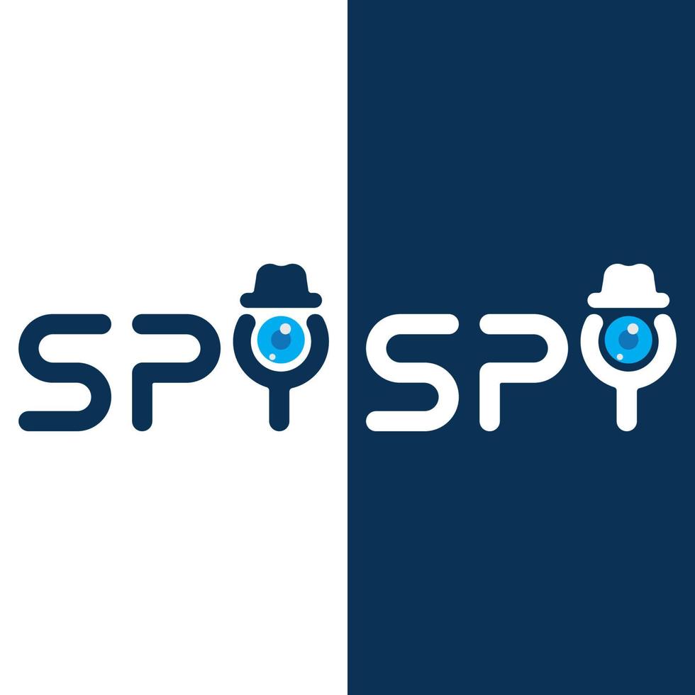 creative spy logo and vector icon image
