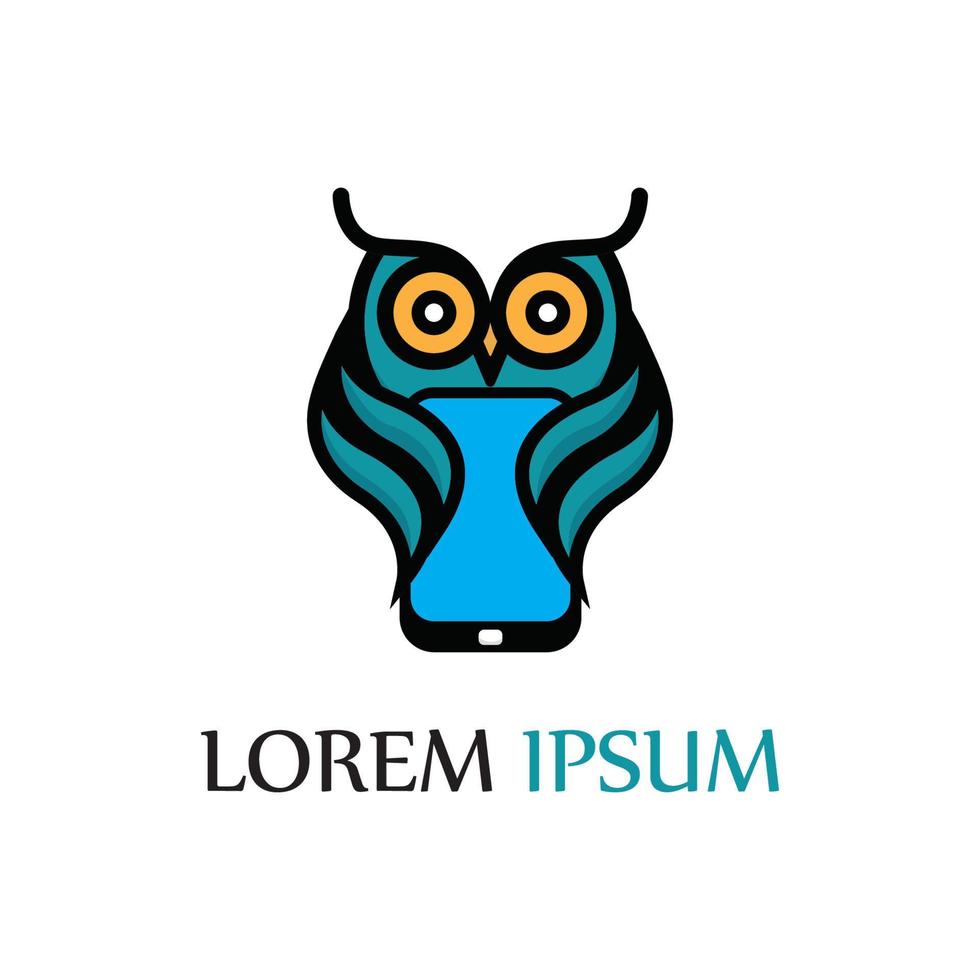 owl logo and symbol vector