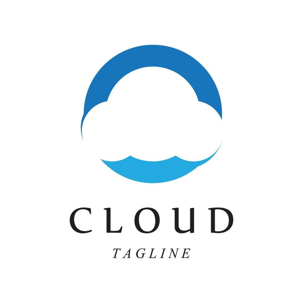 Cloud template vector illustration design